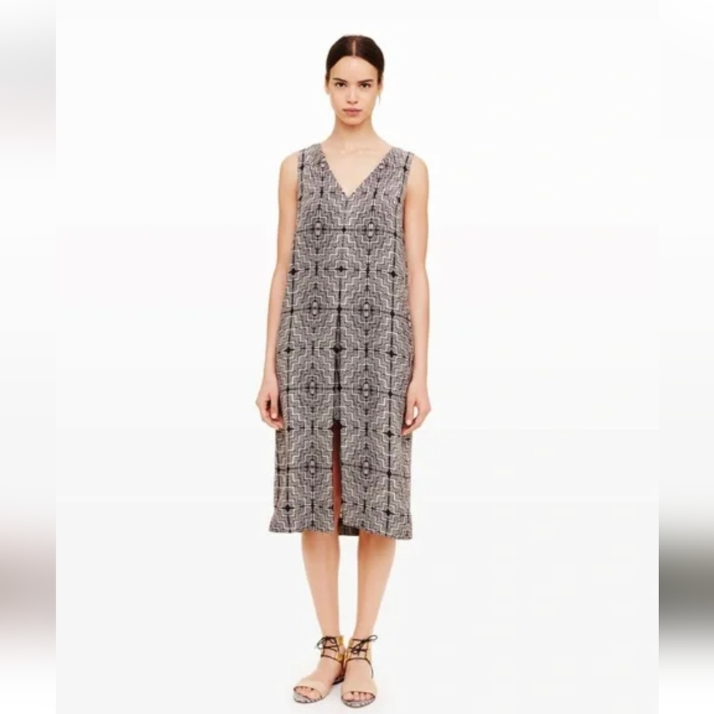 Club Monaco Silk Romper Midi Dress